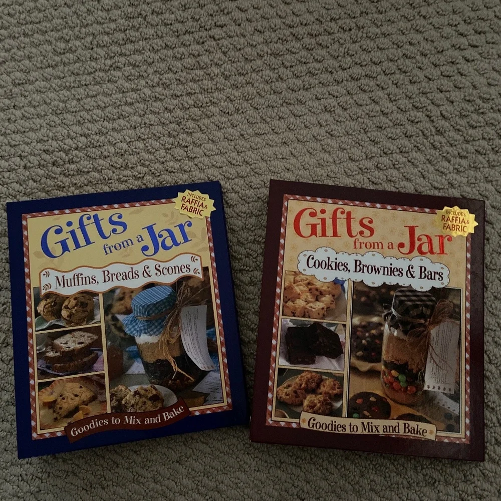 Two New Cookbooks Brand New Set of  Gifts from a Jar
